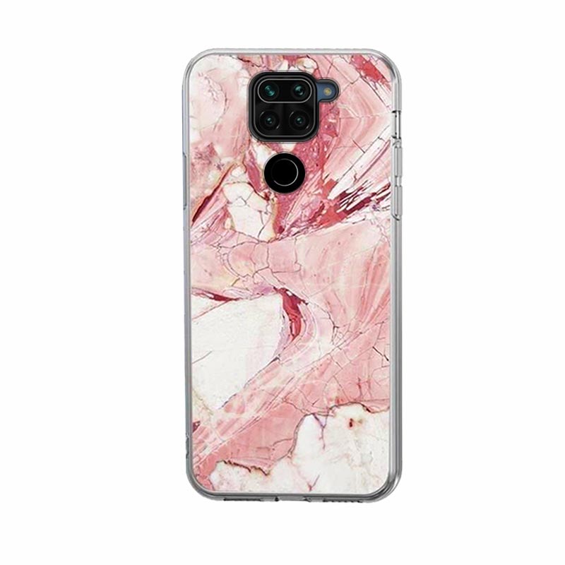 Wozinsky Marble Case Back Cover (Xiaomi Redmi Note 9) pink