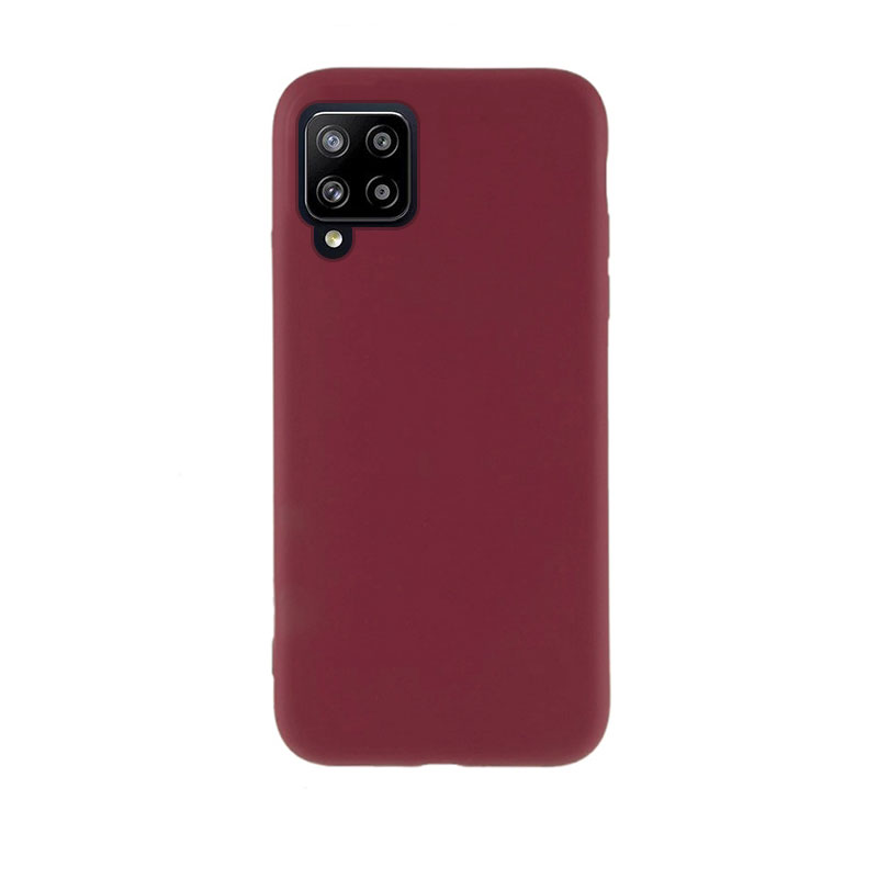 Soft Matt Case Back Cover (Samsung Galaxy A42 5G) burgundy