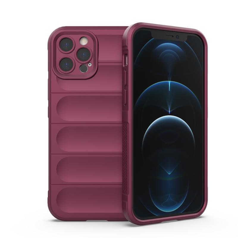 Silky Shield Back Cover Case (iPhone 12 Pro) burgundy