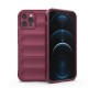 Silky Shield Back Cover Case (iPhone 12 Pro) burgundy