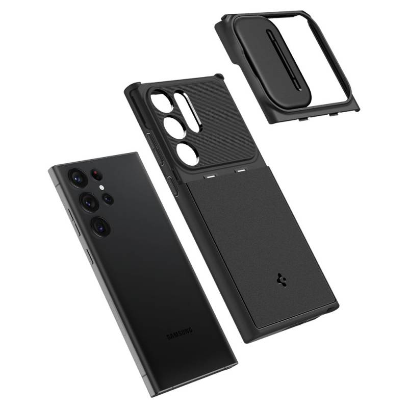 Spigen® Optik Armor ACS05639 Case (Samsung Galaxy S23 Ultra) black