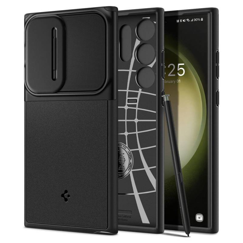 Spigen® Optik Armor ACS05639 Case (Samsung Galaxy S23 Ultra) black