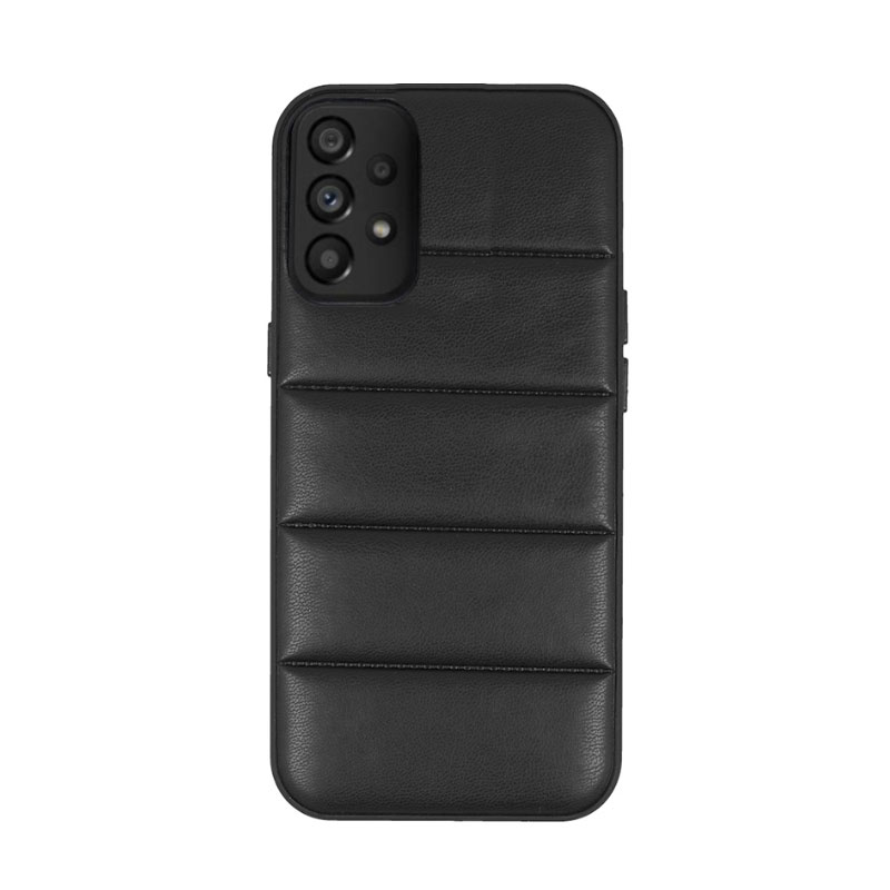 Puffer Eco Leather Back Cover Case (Samsung Galaxy A13 5G) design 2 black