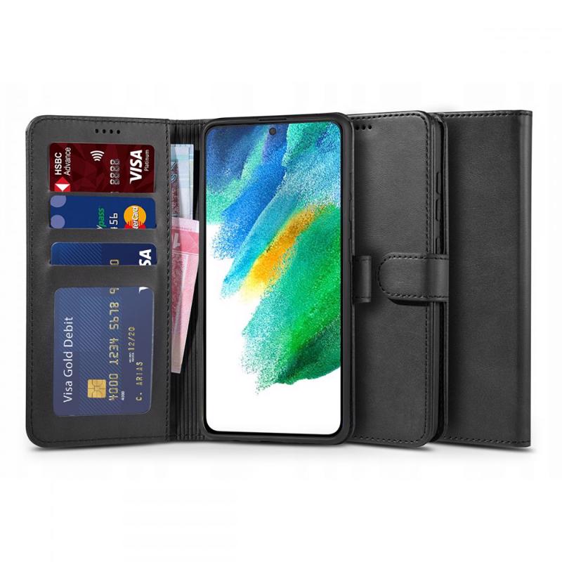 Tech-Protect Wallet Stand Book Case (Samsung Galaxy S21 FE) black
