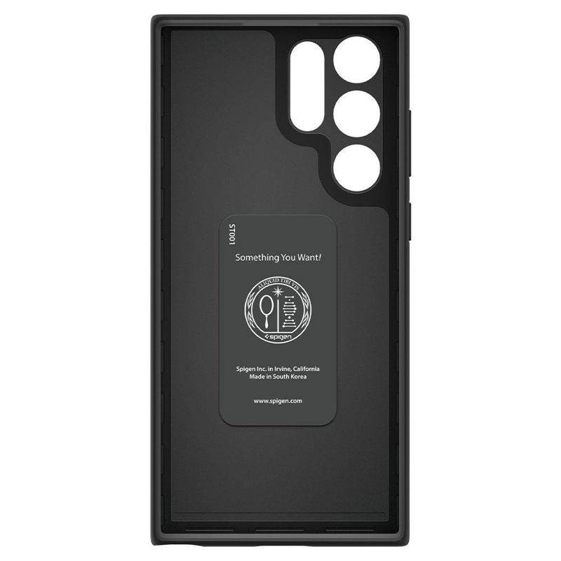 Spigen® Thin Fit™ ACS03911 Case (Samsung Galaxy S22 Ultra) black