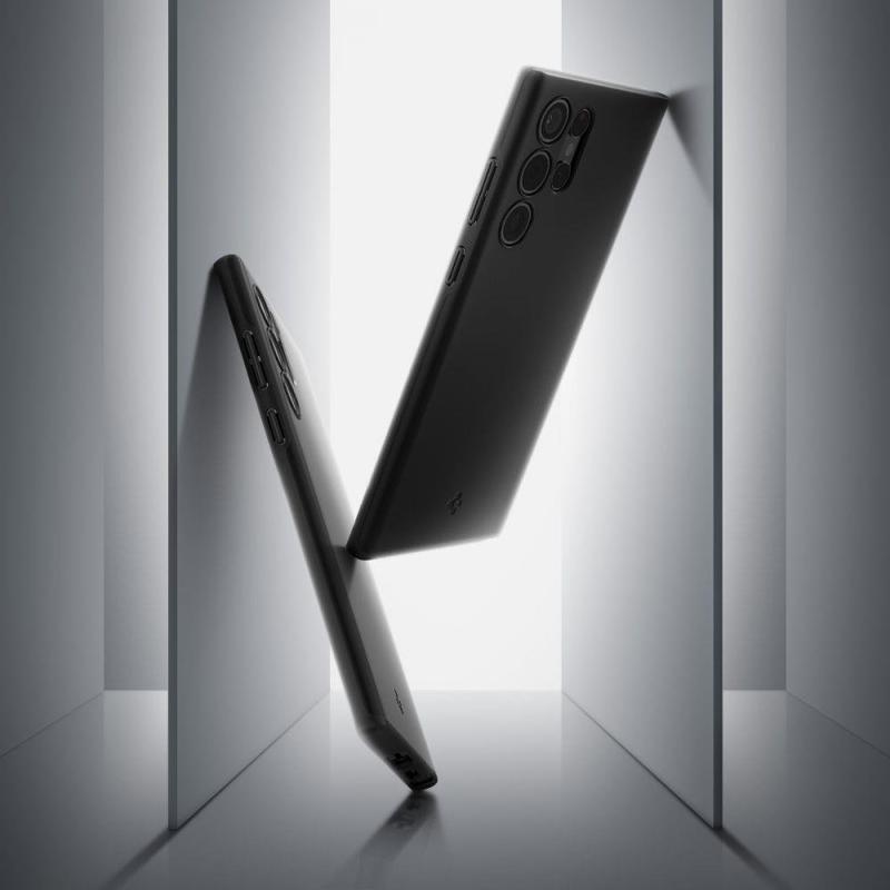 Spigen® Thin Fit™ ACS03911 Case (Samsung Galaxy S22 Ultra) black