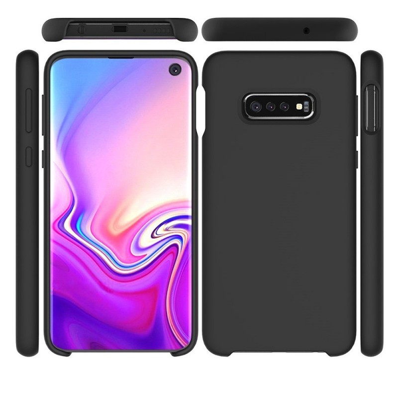 Silicone Soft Case Back Cover (Samsung Galaxy S10e) black