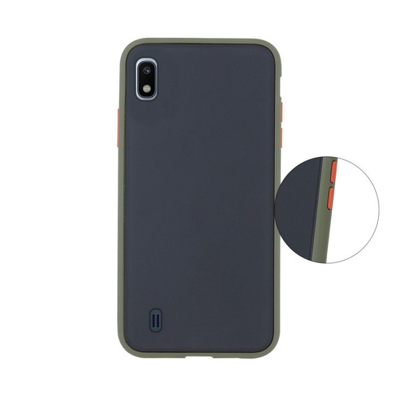 Colored Buttons Case Back Cover (Samsung Galaxy A10) green