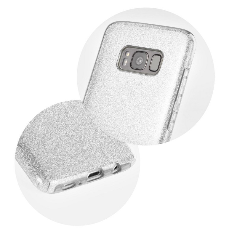 Glitter Shine Case Back Cover (Huawei Y5p) silver