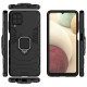 Finger Ring Rugged Case Back Cover (Samsung Galaxy A12) black