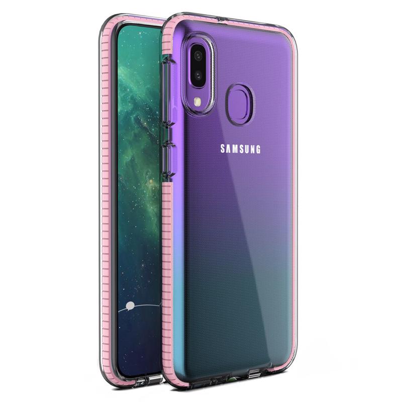 Spring Gel Case Back Cover (Samsung Galaxy A20e) pink
