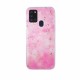 Gold Glam Back Cover Case (Samsung Galaxy A21s) pink