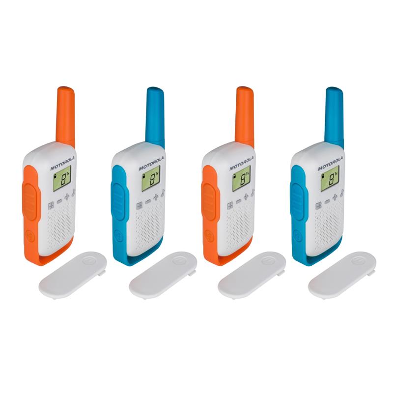 Motorola Talkabout T42 Ασύρματο Walkie Talkie PMR Σετ 4τμχ (Blue,Orange)