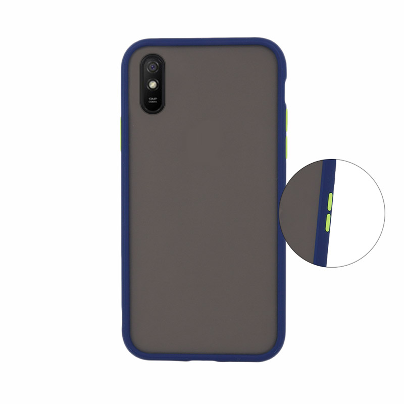 Colored Buttons Case Back Cover (Xiaomi Redmi 9A / AT) blue