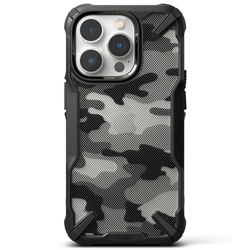 Ringke Fusion-X Camo Back Case (iPhone 14 Pro Max) camo black