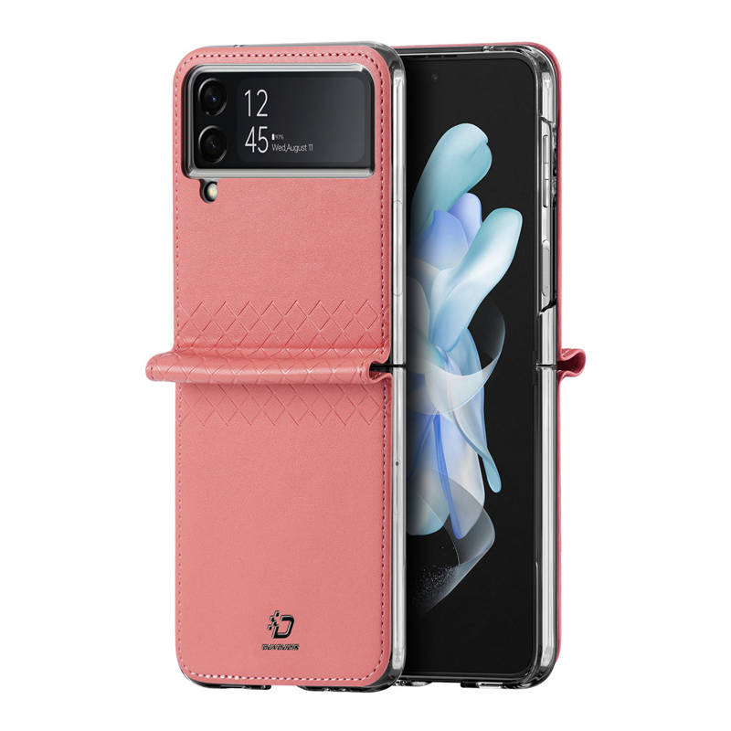 Dux Ducis Bril Back Leather Case (Samsung Galaxy Z Flip 4) pink