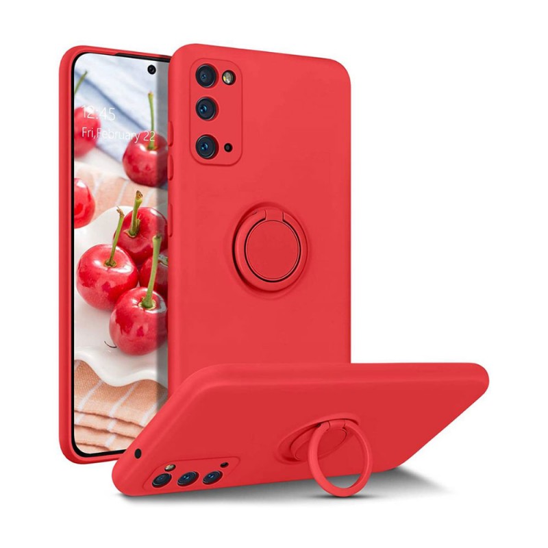 Finger Grip Case Back Cover (Xiaomi Redmi Note 10 Pro) red
