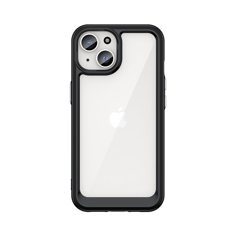 Outer Space Back Cover Case (iPhone 15) black