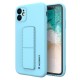 Wozinsky Kickstand Flexible Back Cover Case (iPhone 12) light-blue