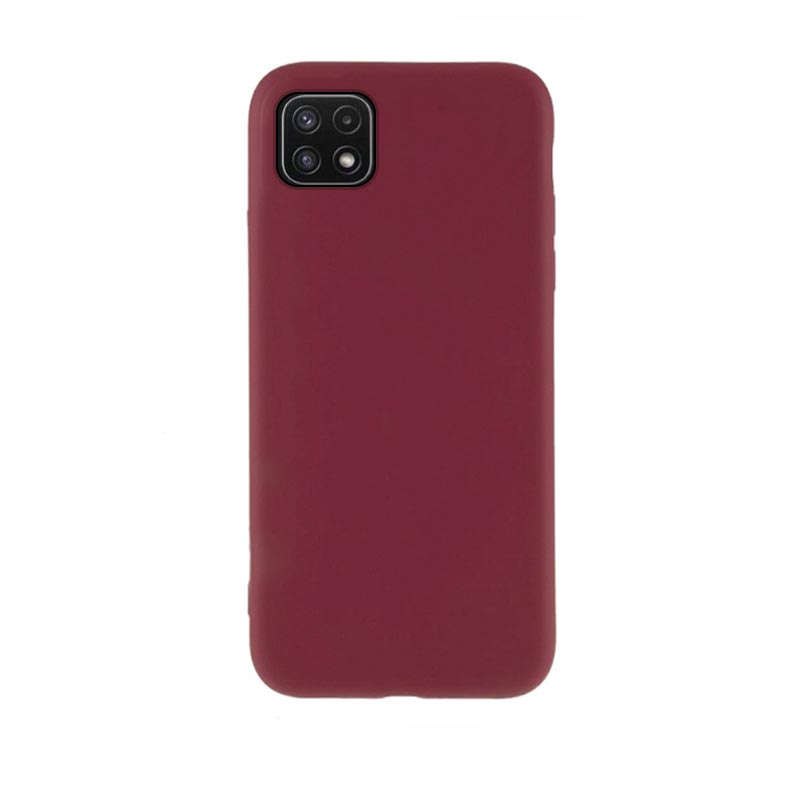 Soft Matt Case Back Cover (Samsung Galaxy A22 5G) burgundy