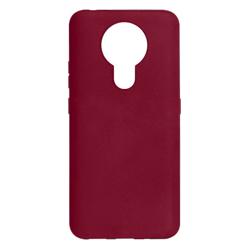 Soft Matt Case Back Cover (Nokia 3.4) burgundy