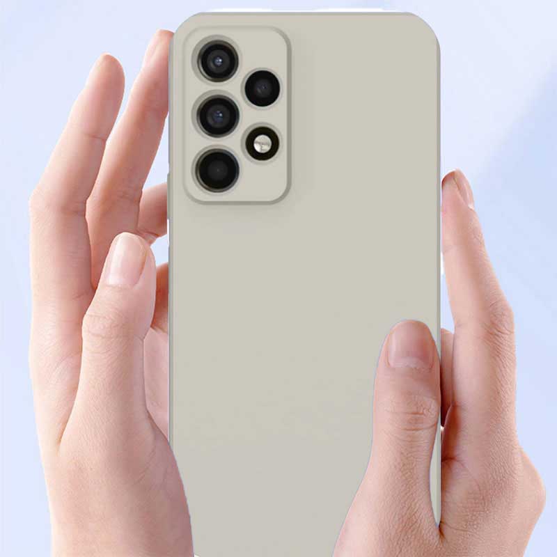 Silicone Soft Velvet Case (Samsung Galaxy A53 5G) beige