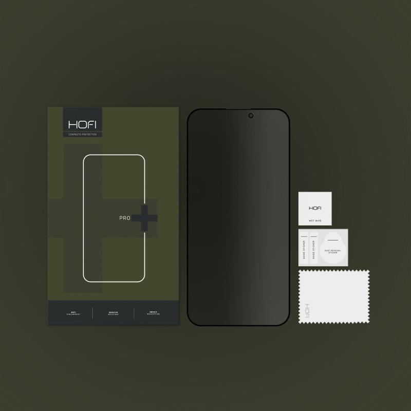 Hofi Anti Spy Pro+ Privacy Tempered Glass (iPhone 15 Pro)