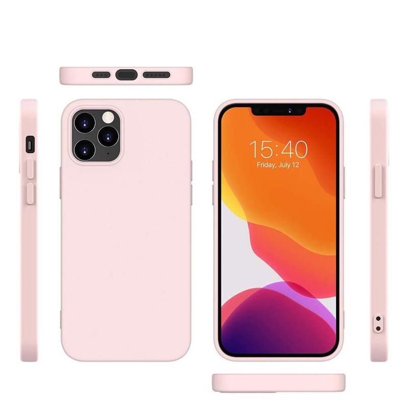 Silicone Soft Case Back Cover (iPhone 12 Mini) pink
