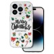 Christmas Back Cover Case (iPhone 15 Pro) D3 clear green ornaments