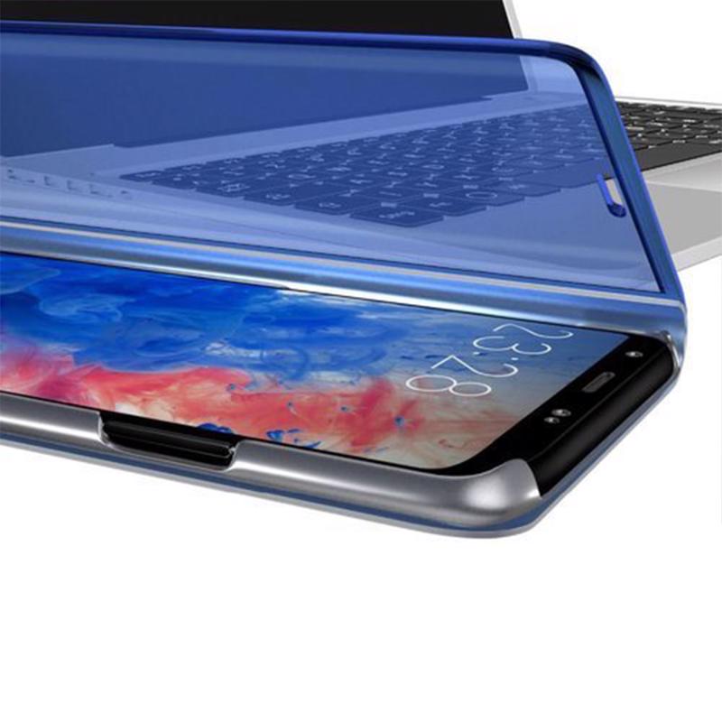 Clear View Case Book Cover (Xiaomi Redmi Note 9) blue