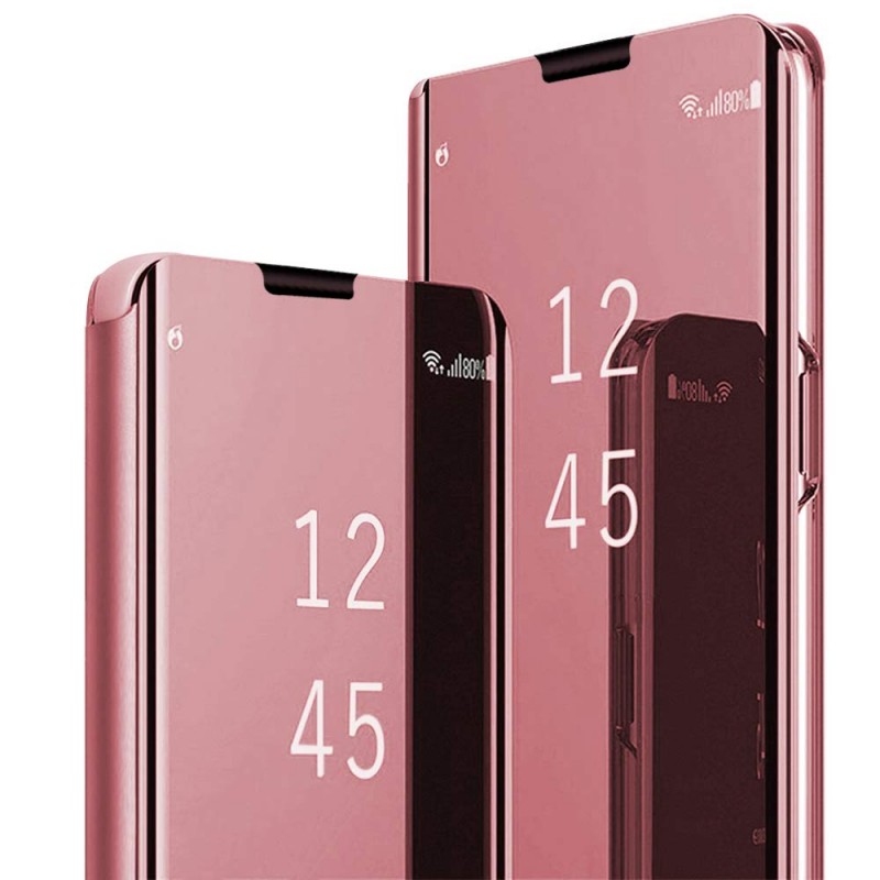 Clear View Case Book Cover (LG K41S / K51S) rose gold