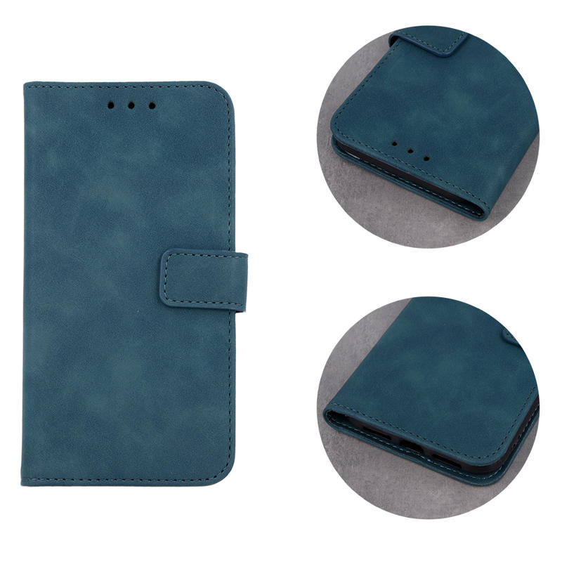 Smart Velvet Leather Book Cover (iPhone 13 Pro Max) dark-green