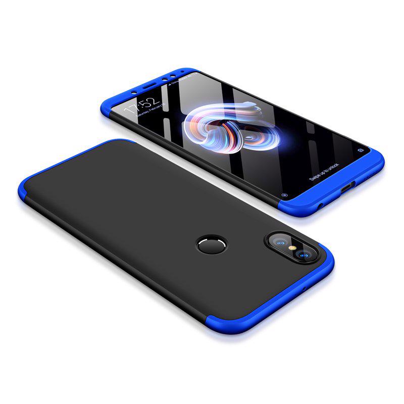 GKK 360 Full Body Cover (Xiaomi Redmi Note 5 AI) black-blue