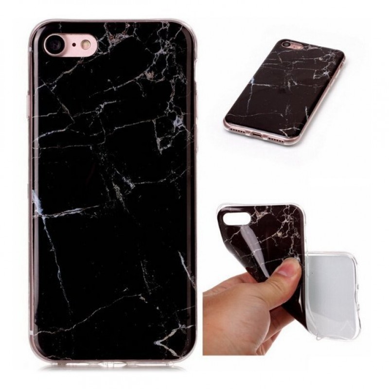 Wozinsky Marble Case Back Cover (iPhone SE 2 / 8 / 7) black