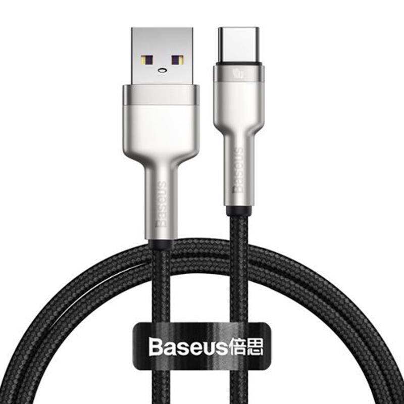 Baseus Cafule Series Metal Data Type-C Cable 40W 10V 4A SCP 1m (CATJK-A01) black