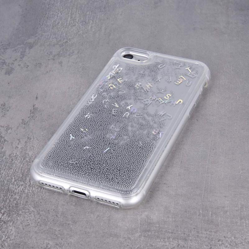 Liquid Letters Armor Back Cover (Samsung Galaxy S10e) silver