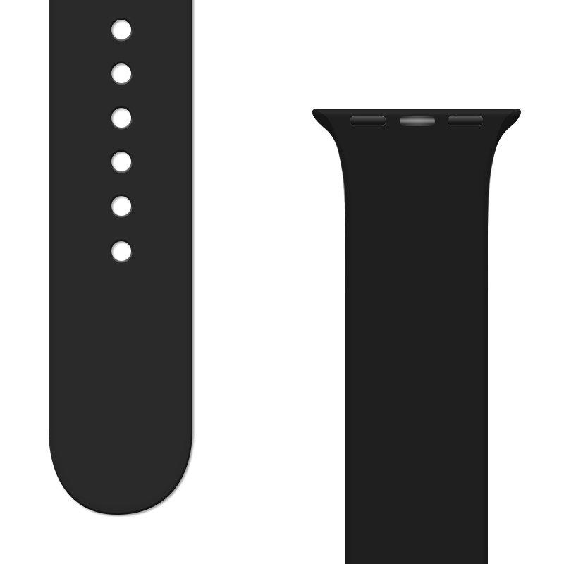 Silicone Λουράκι APS Band (Apple Watch All Models) (42/44/45/49mm) black