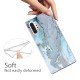 Marble Art Case Back Cover (Samsung Galaxy Note 10) white-blue