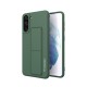 Wozinsky Kickstand Flexible Back Cover Case (Samsung Galaxy S21 Plus) dark-green