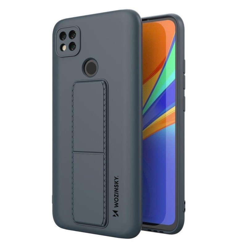 Wozinsky Kickstand Flexible Back Cover Case (Xiaomi Redmi 9C) blue