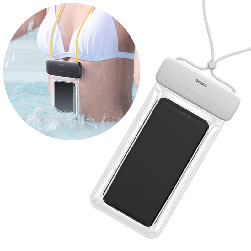 Baseus Waterproof Cover Phone Case (max 7.2") IPX8 (ACFSD-D02) white