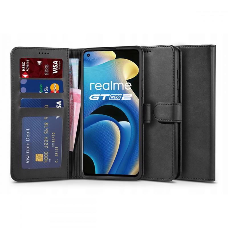 Tech-Protect Wallet Stand Book Case (Realme GT Neo 2 / GT 2) black