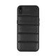 Puffer Eco Leather Back Cover Case (Xiaomi Redmi 9A / AT) design 2 black