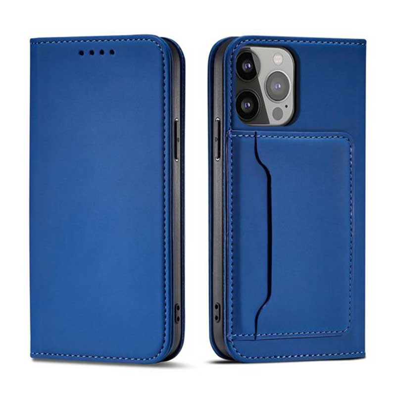 Wallet Card Holder Book Case (Samsung Galaxy S22 Ultra) blue