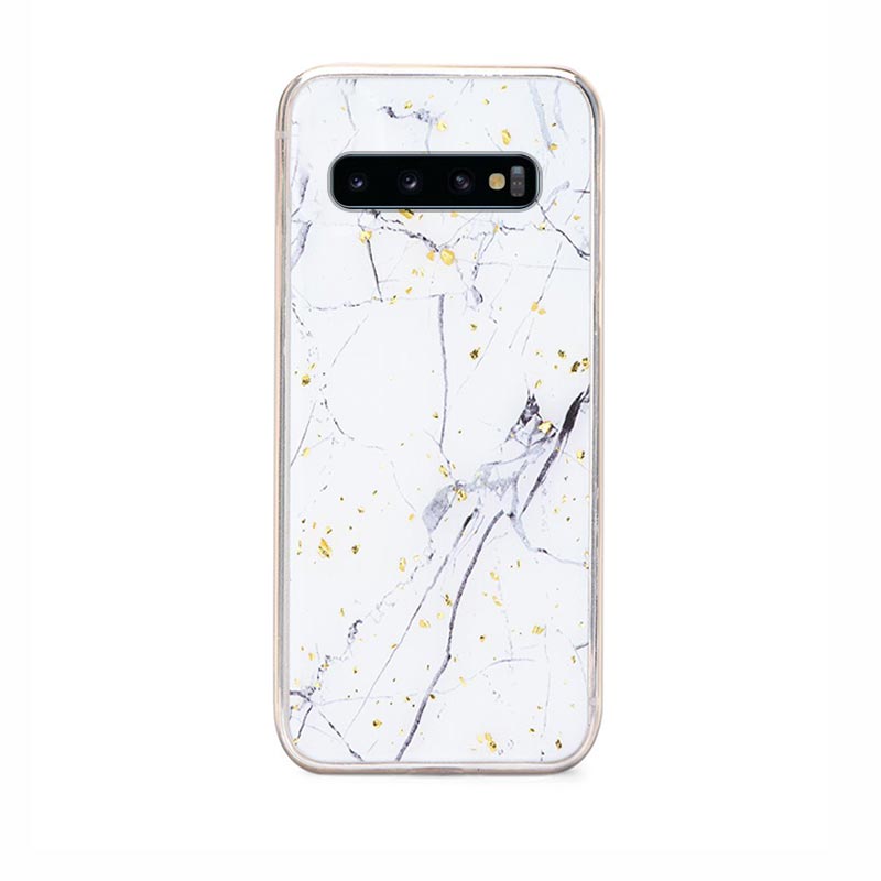 Marble Case Back Cover (Samsung Galaxy S10) white