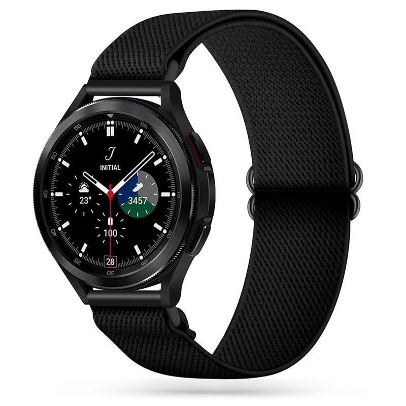 Tech-Protect Mellow Λουράκι Yφασμάτινο (Samsung Galaxy Watch 4 / 5) (40/42/44/45/46mm) black