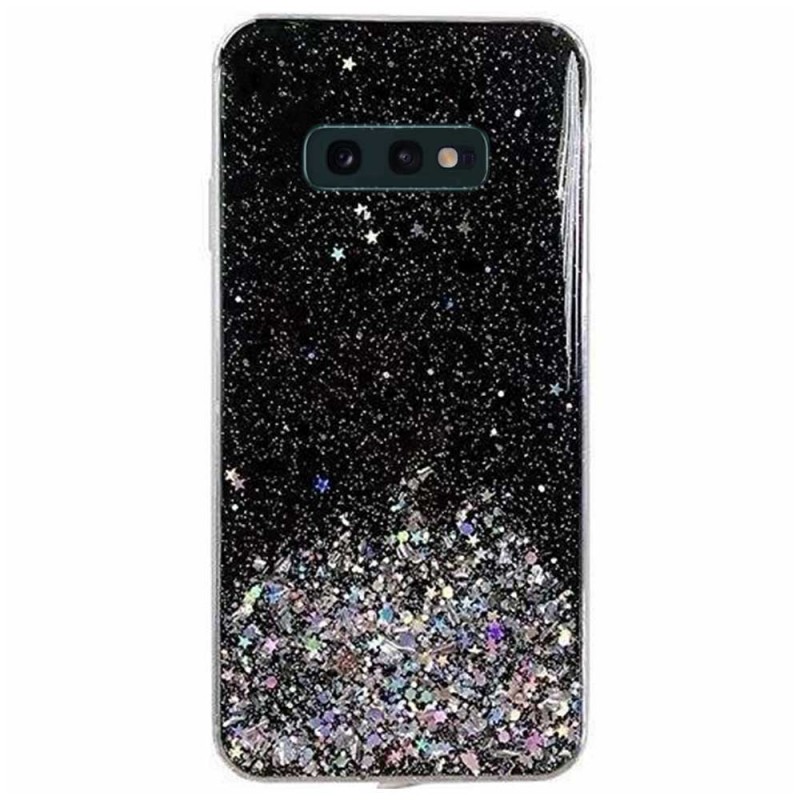 Star Glitter Shining Armor Back Cover (Samsung Galaxy S10e) black