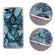 Geometric Marmur Case Back Cover (Huawei Y5p) dark-blue