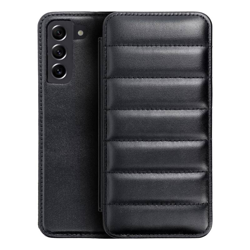 Puffer Book Leather Case (Samsung Galaxy S21 FE) black