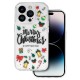 Christmas Back Cover Case (iPhone 14 Pro Max) D3 clear green ornaments